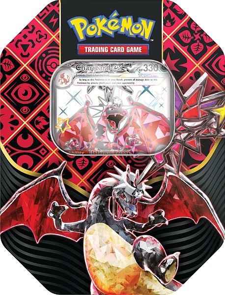 Paldean Fates Tin: Charizard EX - Inglés - Hits StorePaldean Fates Tin: Charizard EX - InglésHits Store